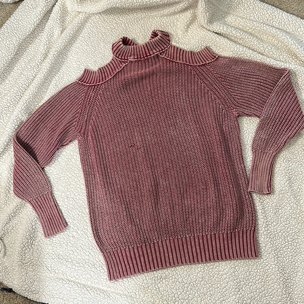 Free People Cold Shoulder Pullover